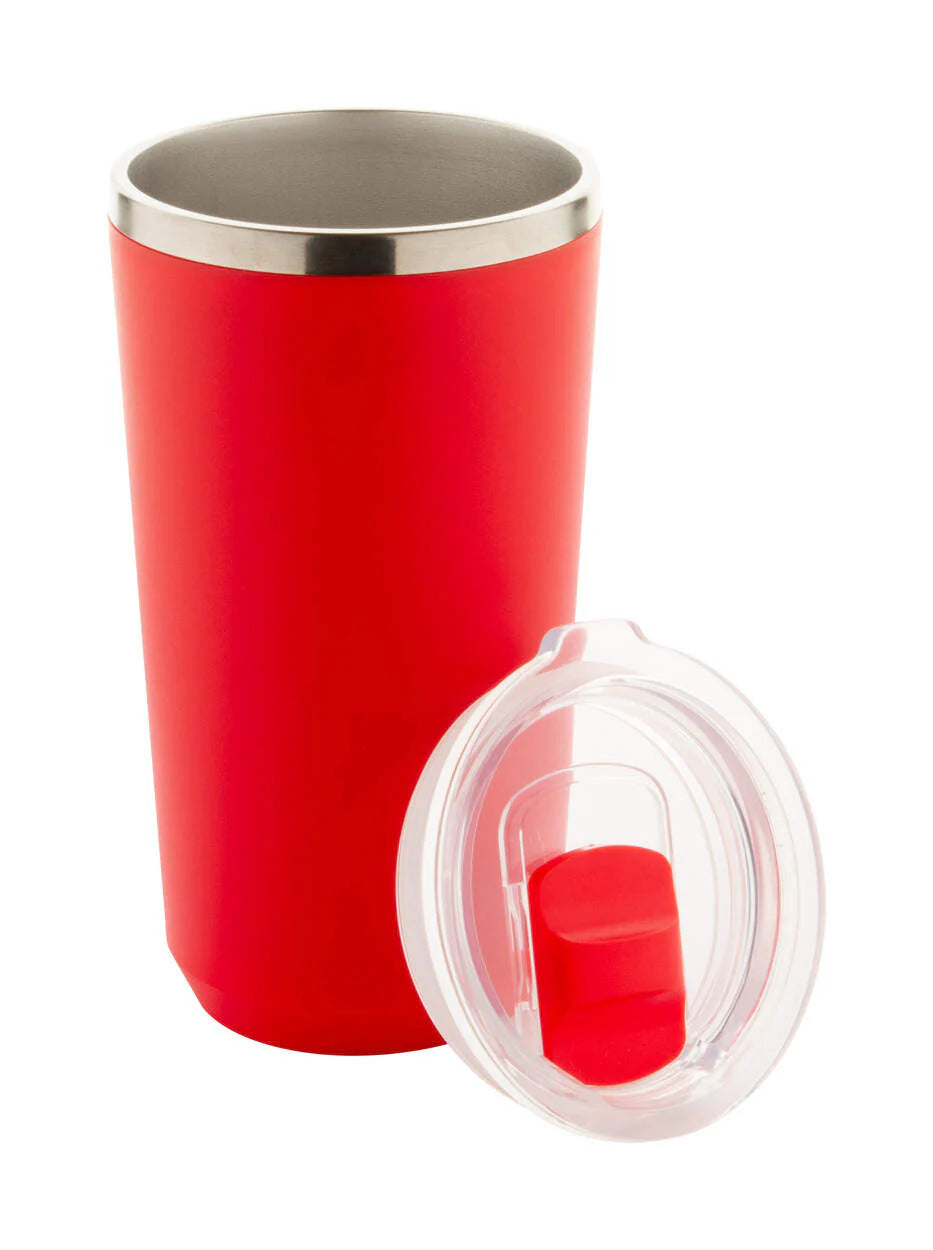 thermosbeker Lungogo rood onbedrukt 12484