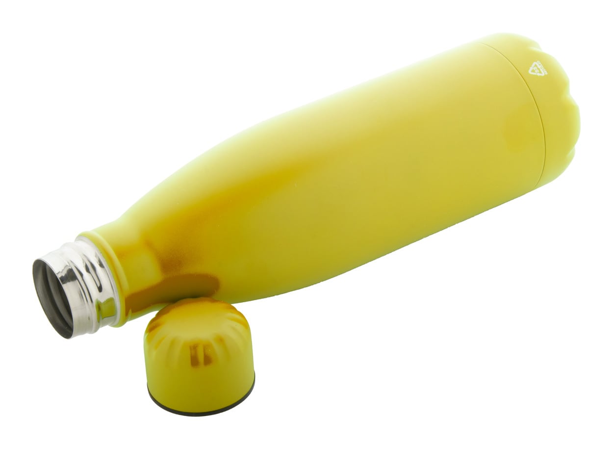 gerecyclede roestvrijstalen fles Refill rood onbedrukt 4348