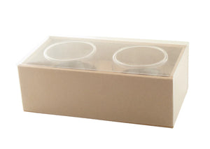 glazen espresso kopjes set Mocaboo transparant onbedrukt 4484