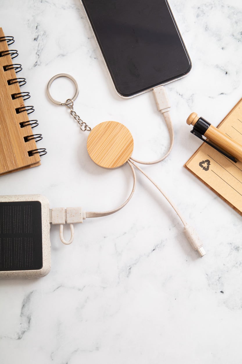 sleutelhanger met USB-oplaadkabel Mugory sample