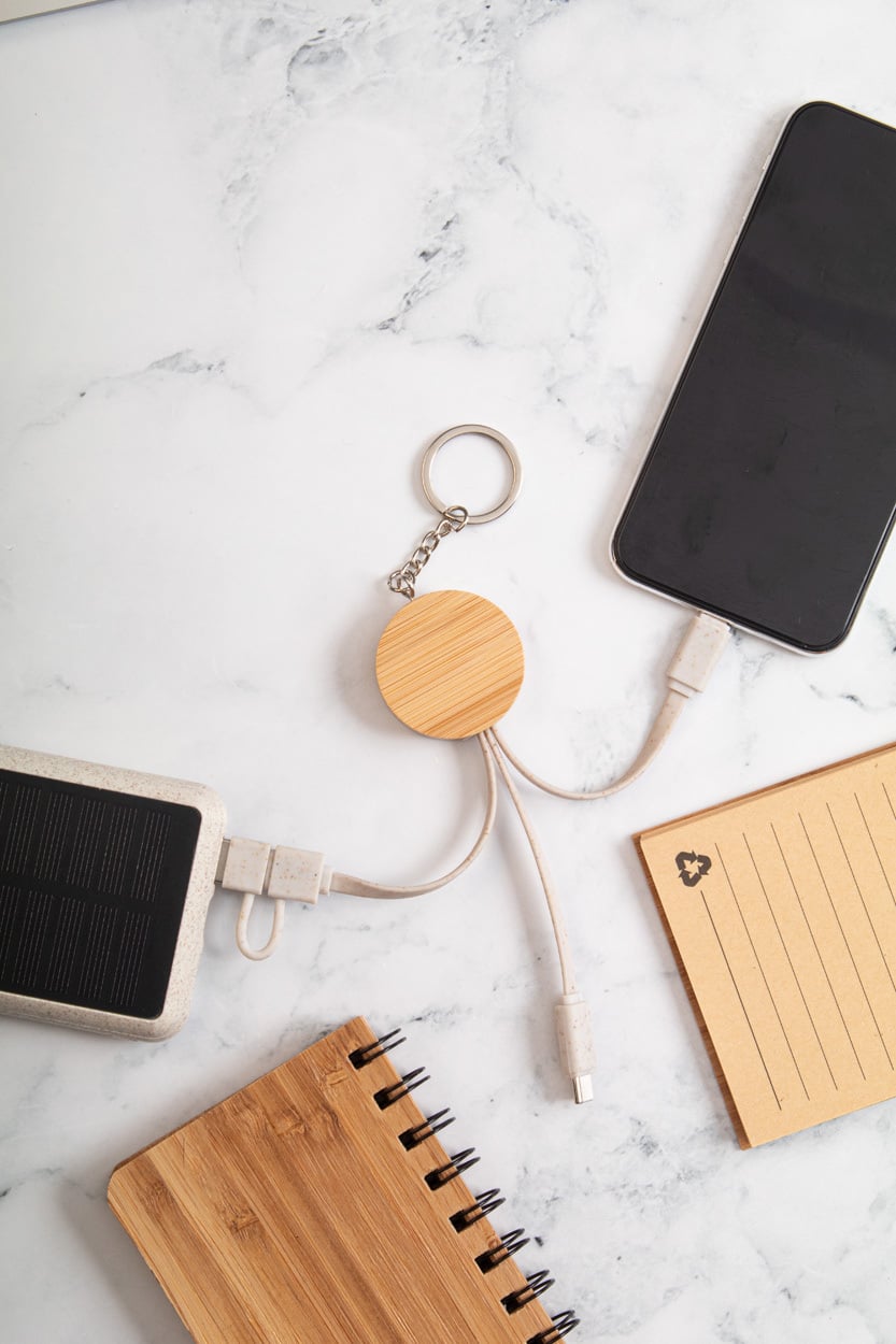 sleutelhanger met USB-oplaadkabel Mugory sample