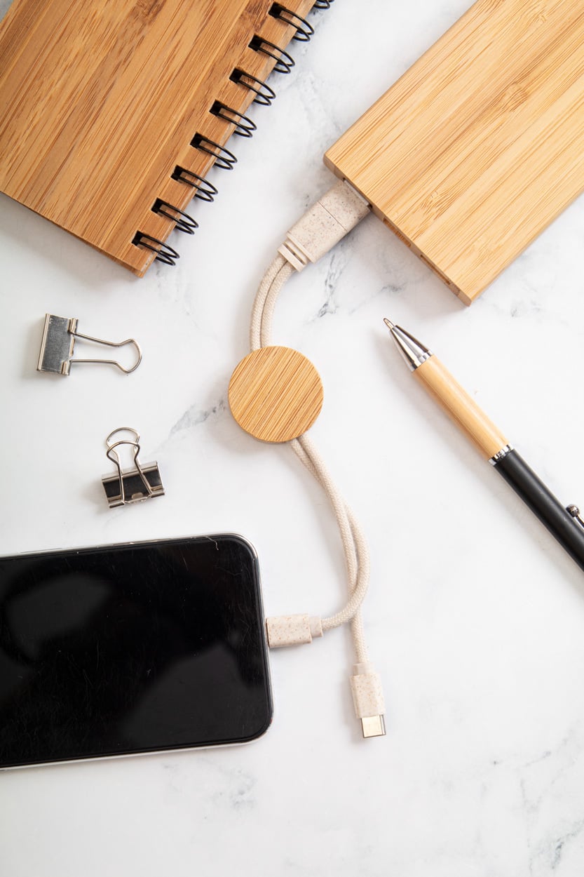 sleutelhanger met USB-oplaadkabel Mugory sample