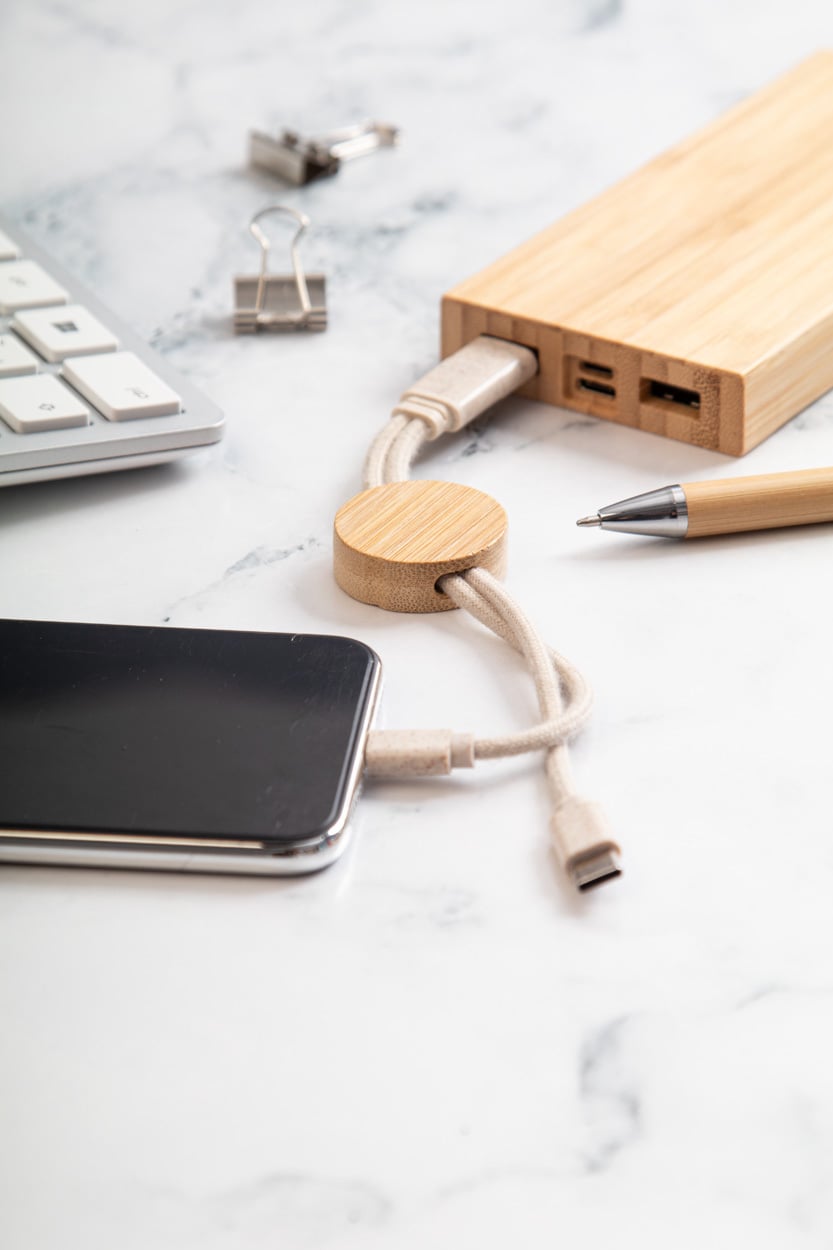 sleutelhanger met USB-oplaadkabel Mugory sample