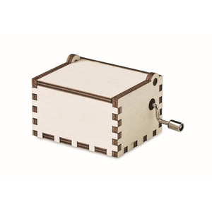Houten kerst muziekdoos 5253