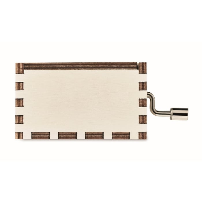 Houten kerst muziekdoos 5256