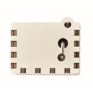 Houten kerst muziekdoos 5258