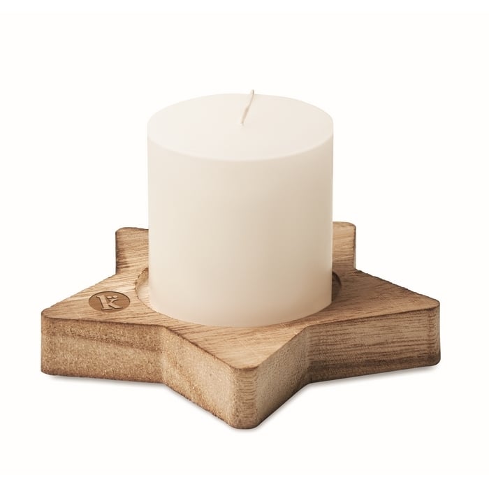 Kaars stervormige houten 5702