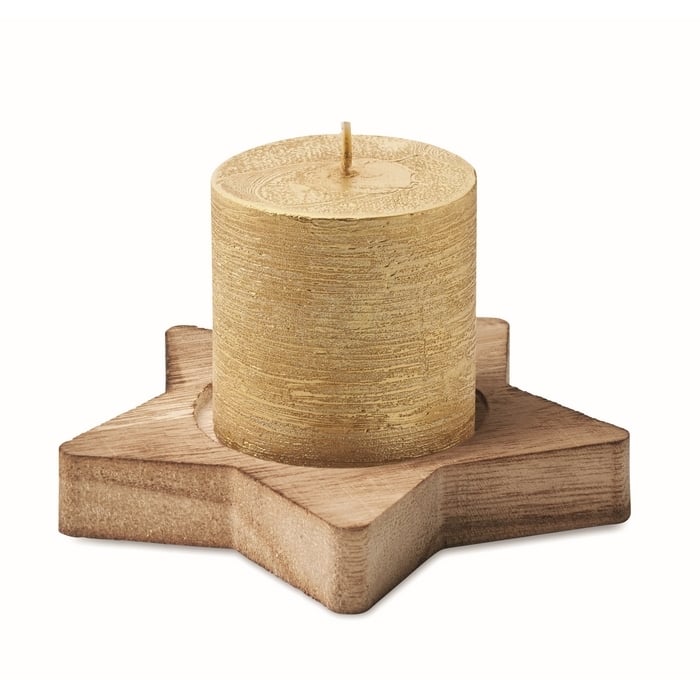 Kaars stervormige houten 5706
