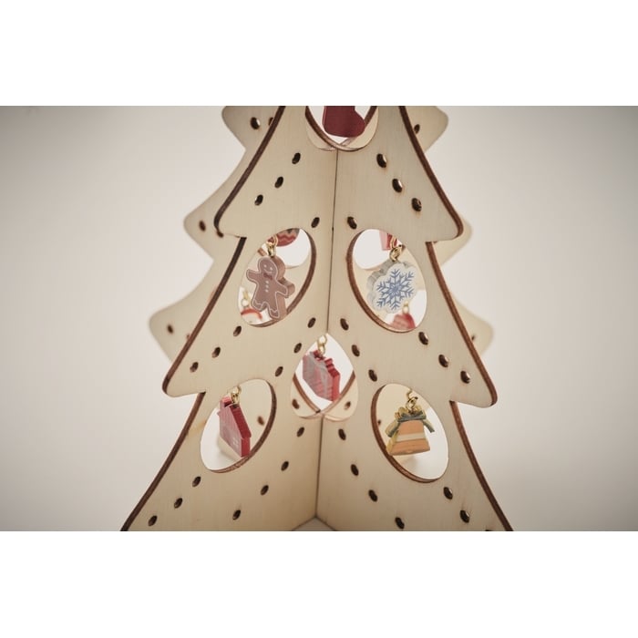 Houten kerstboom decoratie 5270