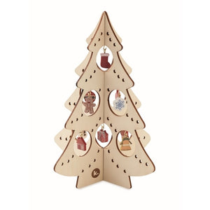 Houten kerstboom decoratie 5267