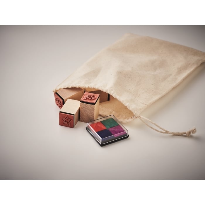 8 houten kerststempelset 311