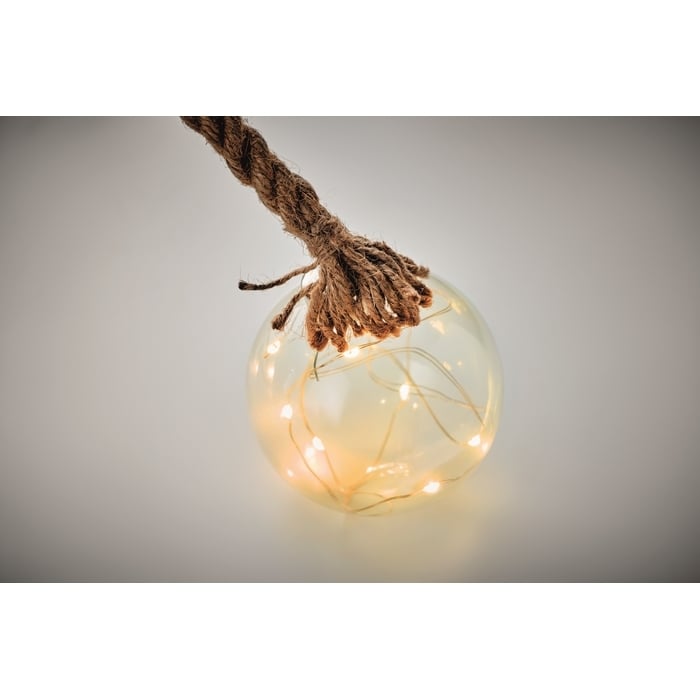 Glazen kerstbal LED-lampje 4497