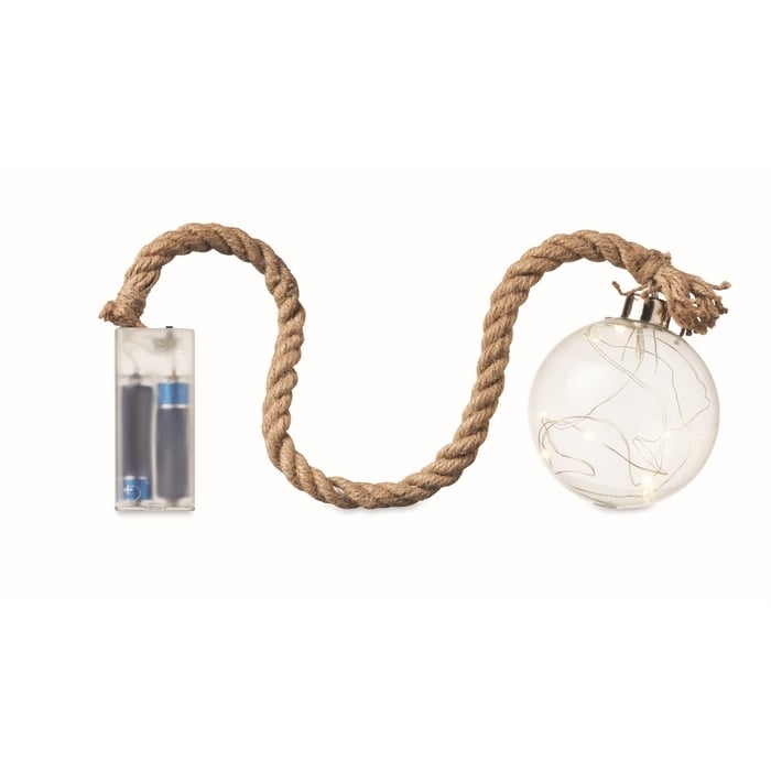 Glazen kerstbal LED-lampje 4498