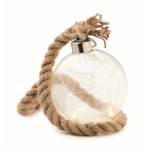 Glazen kerstbal LED-lampje 4500