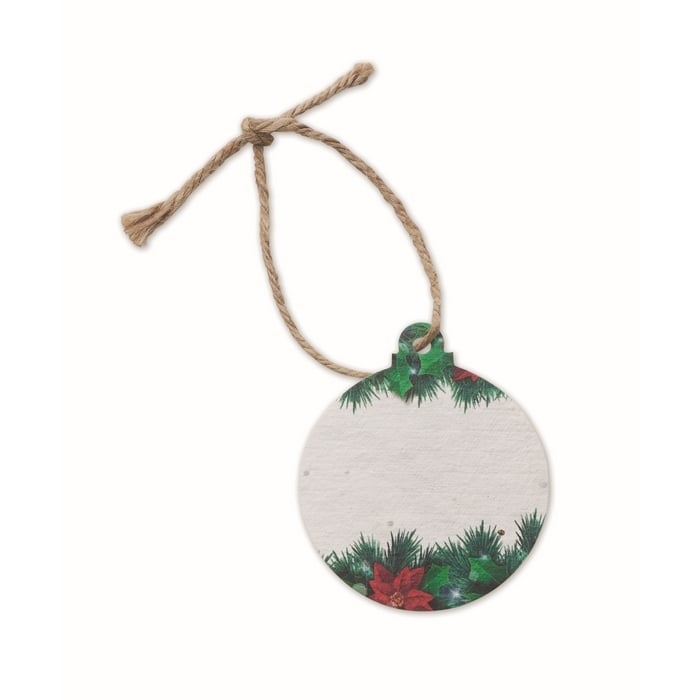 Zaadpapier kerstbal 13447