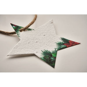 Zaadpapier kerstornament 13451