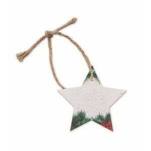 Zaadpapier kerstornament 13452