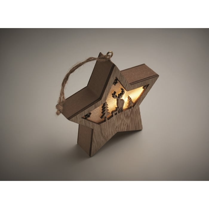 MDF ster met licht 7772
