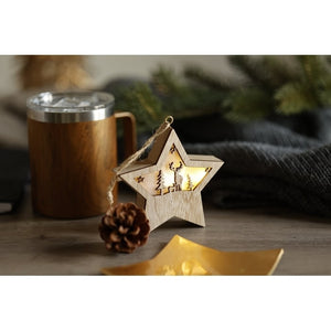 MDF ster met licht 7768