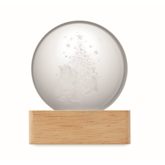 Kerst LED glas bol 6050