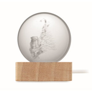 Kerst LED glas bol 6051