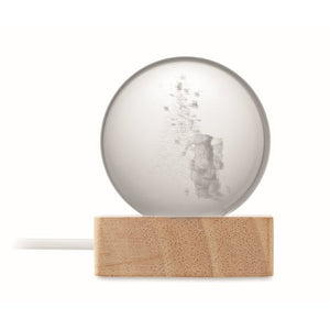 Kerst LED glas bol 6052