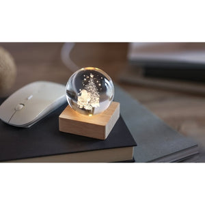 Kerst LED glas bol 6041
