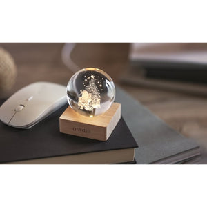 Kerst LED glas bol 6042