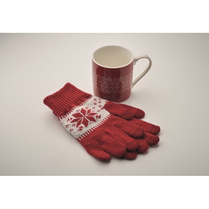 Cadeauset mok en handschoenen sample