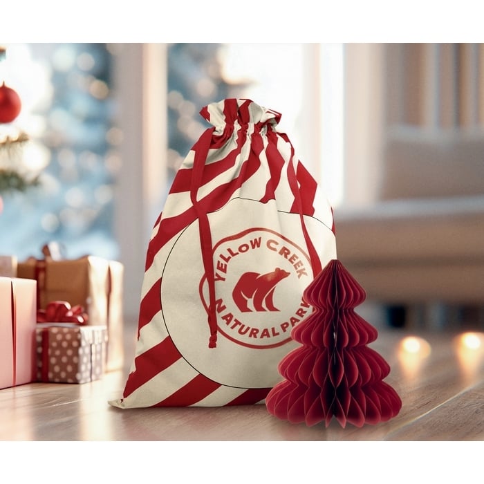 Grote katoenen tas kerstmotief CX1567-05 4634