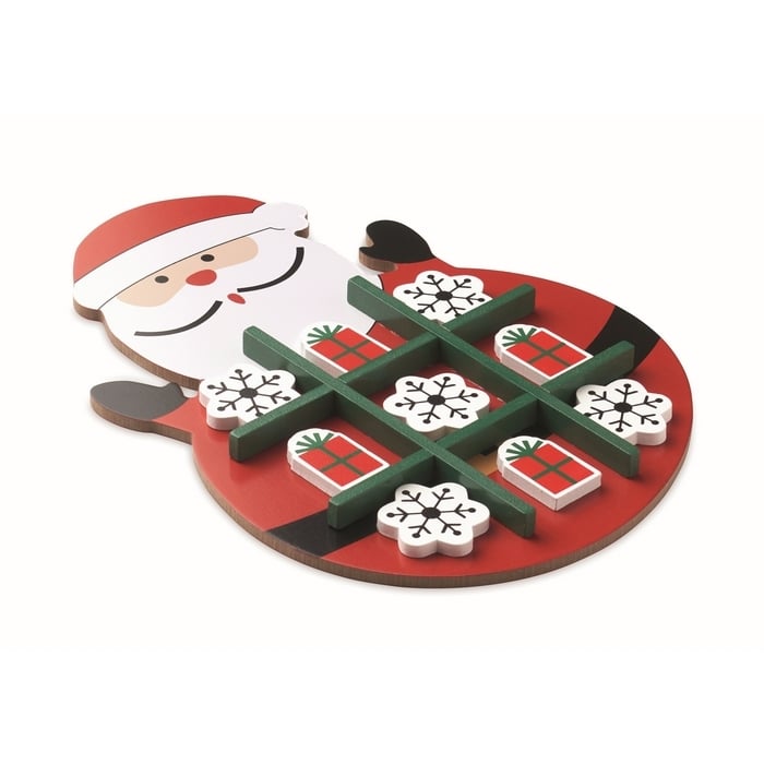 Kerstmis houten tic tac toe bedrukken