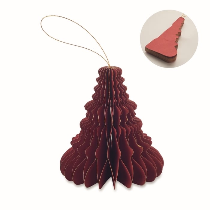Kerstboomhanger van papier bedrukken