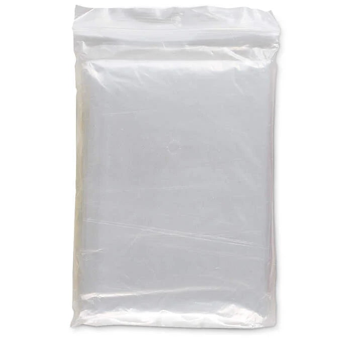 Opvouwbare regenponcho blauw onbedrukt 8743