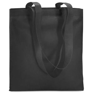 Non-woven boodschappentas zwart onbedrukt 8257