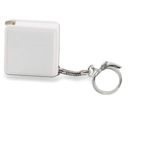 Sleutelhanger/rolbandmaat 1 m blauw Full colour 11590