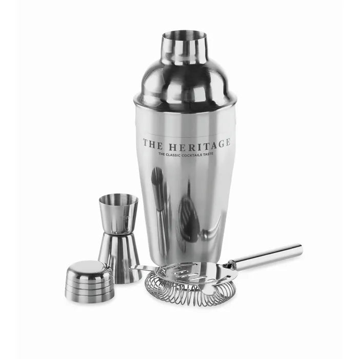 Chroomkleurige cocktailset FIZZ  4