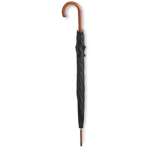 Paraplu met houten handvat bordeauxrood 2 kleuren tr 9103