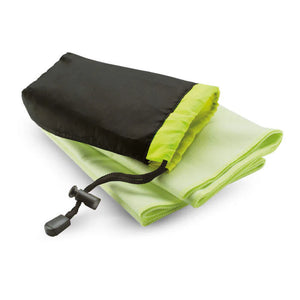 Sporthanddoek in nylon zak blauw 1 kleur tr 11833