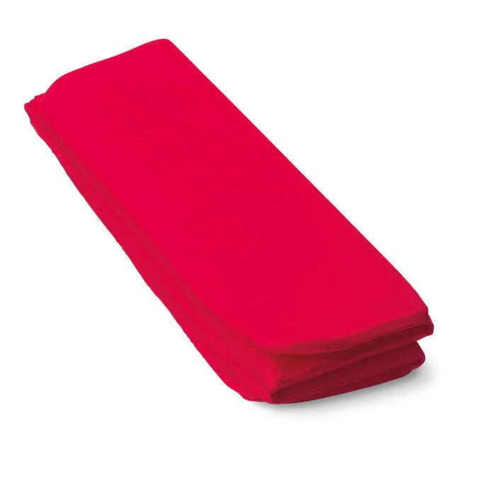 Opvouwbare mat rood onbedrukt 8733
