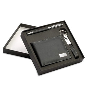 3-Delige PU cadeauset ELEGANCI zwart 2 kleuren tp 124