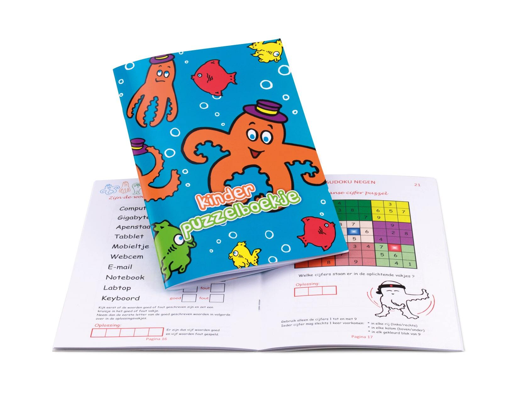 Kinder puzzelboekje bedrukken