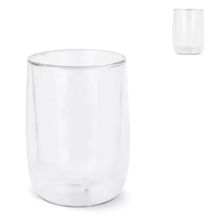 Dubbelwandig koffieglas Marian 320 ml bedrukken