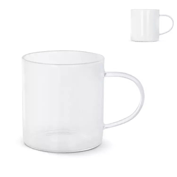 Koffieglas met handvat Vardez 300 ml bedrukken