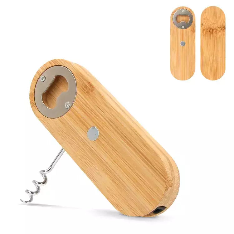 Multifunctionele bamboe flesopener bedrukken