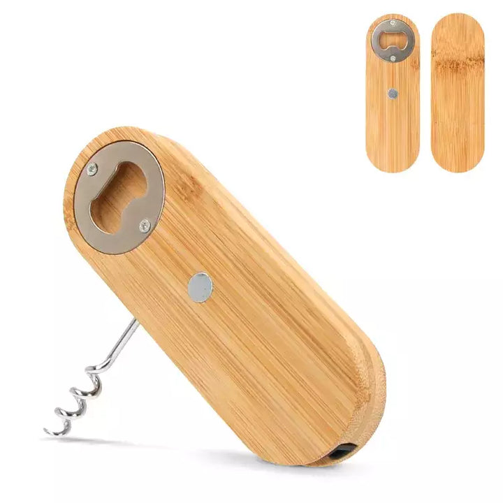 Multifunctionele bamboe flesopener bedrukken