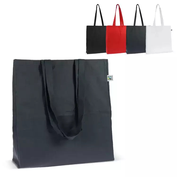 Fairtrade katoenen tas gekleurd lang 140g/m&sup2; bedrukken