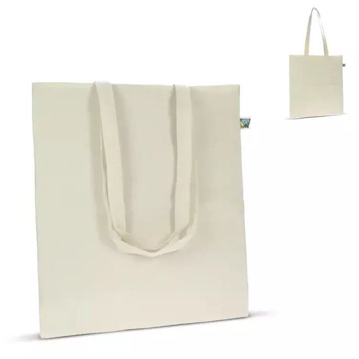 Fairtrade katoenen tas ecru lang 140g/m&sup2; bedrukken