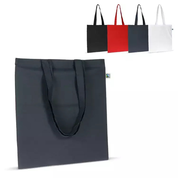 Fairtrade katoenen tas gekleurd lang 140g/m&sup2; bedrukken