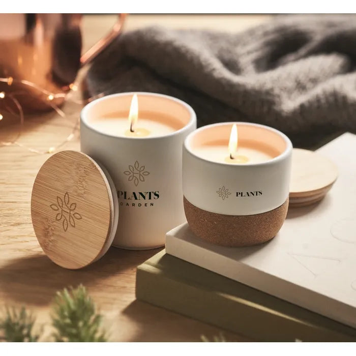 Plantaardige kaars 80 gr MENKAURE  met logo