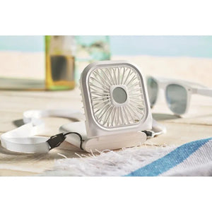 Ventilator voor onderweg of buro STANDFAN  met opdruk